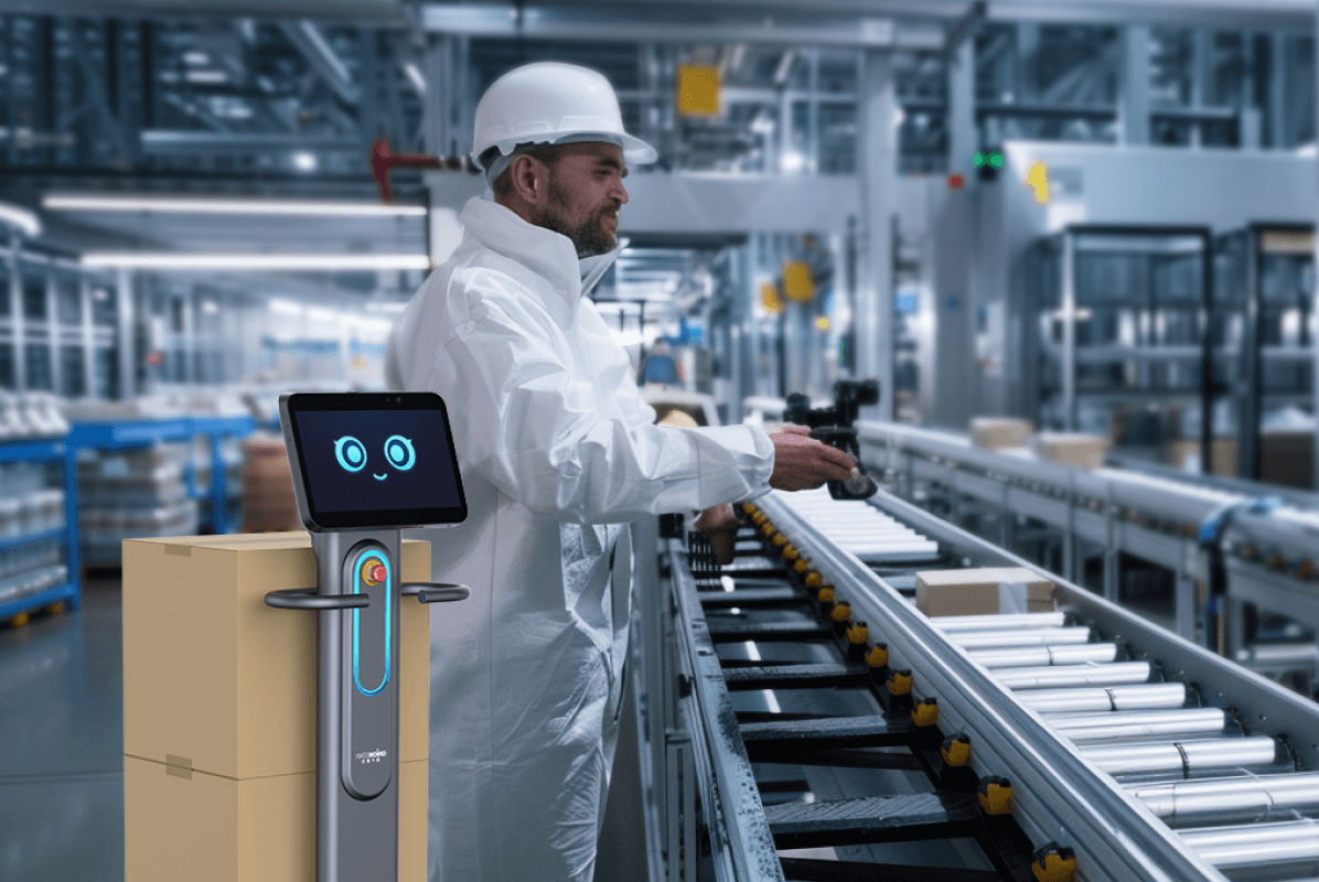 OrionStar CarryBot an einer Produktionslinie